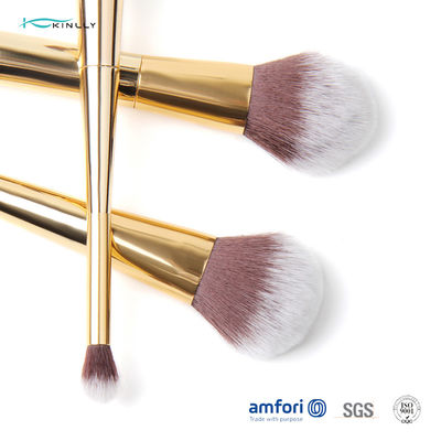 5pcs χρυσό διπλό δευτερεύον σύνολο δώρων βουρτσών ISO9001 Makeup