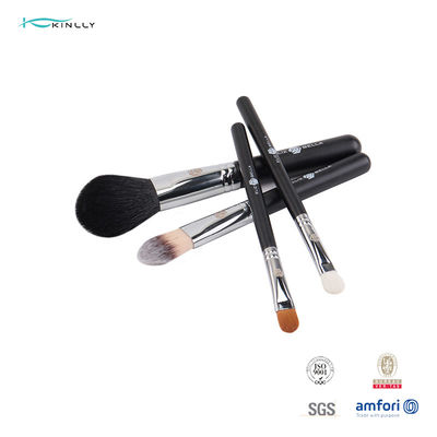 Συνθετική SGS καλλυντική Makeup τρίχας 10pcs μαύρη ξύλινη λαβή βουρτσών