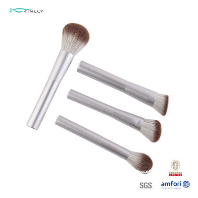 8pcs καθορισμένη άσπρη λαβή αλουμινίου βουρτσών Makeup ταξιδιού ODM cOem