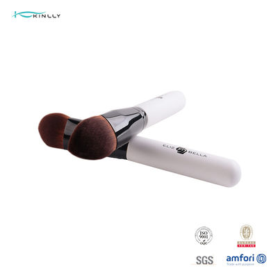 Eco 1pc συνθετικό τρίχας Makeup βουρτσών ξύλινο επίστρωμα χρώματος σημύδων άσπρο