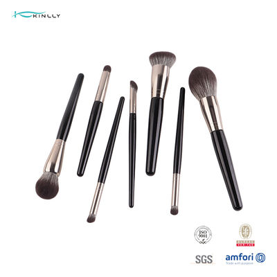 COem ODM 7pcs συνθετικό τρίχας Makeup Ferrule Aluminiujm βουρτσών καθορισμένο