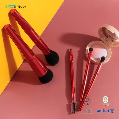 Σετ Πινέλων Μακιγιάζ 5 Τεμαχίων με Μεταλλική Λαβή