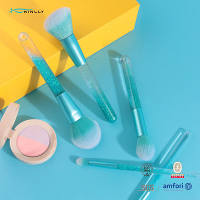 Πολύχρωμα Πινέλα Μακιγιάζ με Λαβή 5 Τεμαχίων