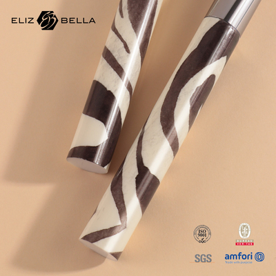 8PCS Ferrule 100% Syntheitc πυροβόλων όπλων βουρτσών Makeup γυναικών τρίχας καλλυντική πλαστική λαβή εκτύπωσης βουρτσών καθορισμένη πλήρης