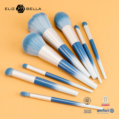 10pcs Beauty Needs Plastic Handle Travel Makeup Brush Set με συνθετικά μαλλιά, παραγγελίες OEM είναι ευπρόσδεκτες.