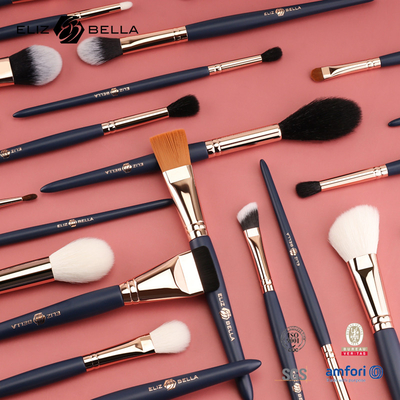 24pcs ξύλινη λαβή βούρτσα μακιγιάζ ορίστε το δικό σας για την άψογη εφαρμογή μακιγιάζ