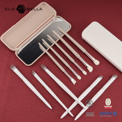 Μίνι σύνολο βούρτσας μακιγιάζ για ταξίδια 5PCS Βιγκάνες και κακοήθειες χωρίς καλλυντικές βούρτσες για πρόσωπο και μάτια