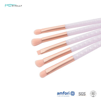 Πλαστικές βούρτσες Makeup τρίχας λαβών 5pcs BSCI νάυλον