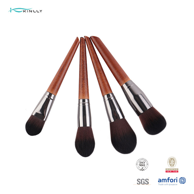 ISO9001 συνθετική ξύλινη λαβή Ferrulee αλουμινίου βουρτσών Makeup τρίχας