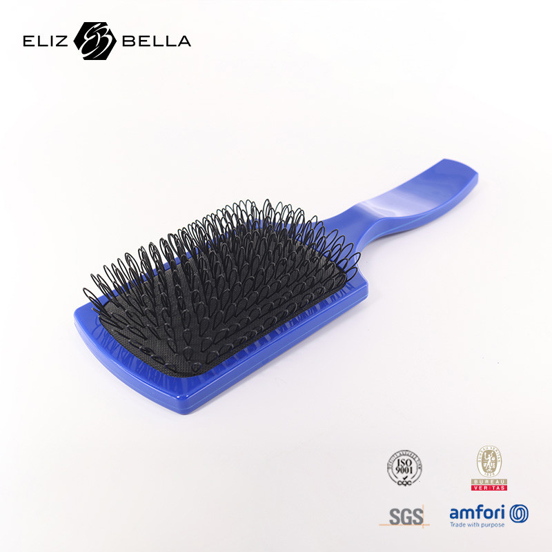 Τετράγωνο Κούφιο Αναπνευστικό Ξύλο Μασάζ Comb Deman Custom Logo Curved Wave Brush Labyrinth Hair Brush για στεγνωτήρα μαλλιών
