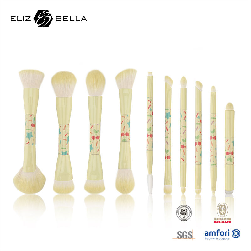 Σετ Πινέλων Μακιγιάζ Ταξιδιού με Μεταλλική Λαβή, Απαραίτητο για Τέλειο Μακιγιάζ